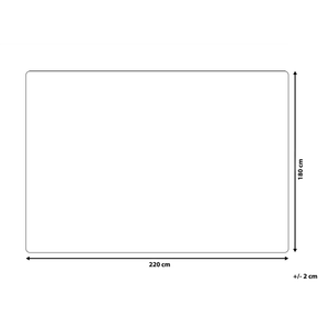 Coperta di Plaid Decorativa da Soggiorno 180 x 220 cm Bianca