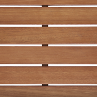 Panchina da Giardino Rustica in Solido Legno di Eucalipto Naturale 170 cm