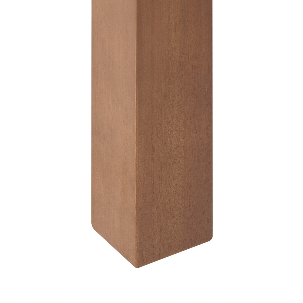 Set da Pranzo da Giardino con Tavolo e 2 Panche per 6 Persone in Legno di Eucalipto Naturale