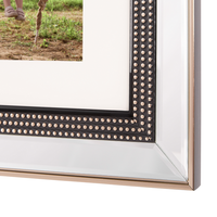 Cornice Portafoto Multipla Vetro Ramato Plastica 51 x 32 cm 3 Immagini Collage Foto