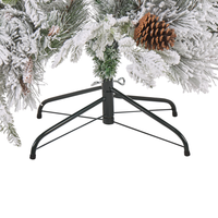 Albero di Natale artificiale verde 180 cm cosparso di neve finta