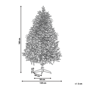 Albero di Natale artificiale verde 180 cm cosparso di neve finta
