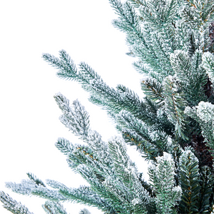 Albero di Natale Artificiale Innevato in Sacca di Iuta 90 cm Verde