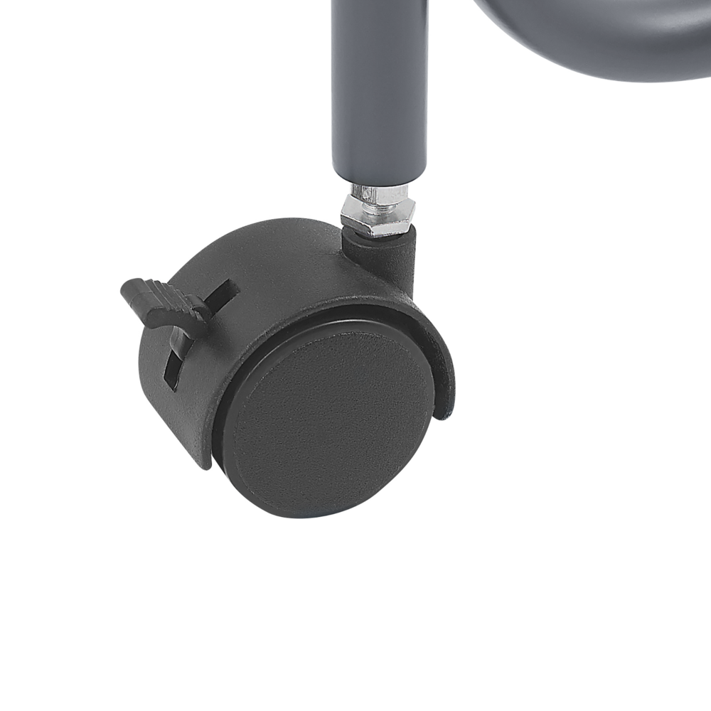 Carrello Portaoggetti per Bagno 3 Cestelli in Metallo di colore Grigio con Ruote moderno