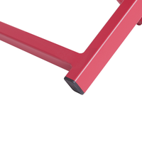 Sedia a Sdraio Pieghevole in Tessuto di colore Rosso e Struttura Alluminio Rosso resistente
