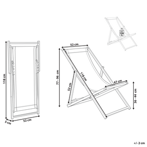 Sedia a Sdraio Pieghevole in Tessuto di colore Rosso e Struttura Alluminio Rosso resistente