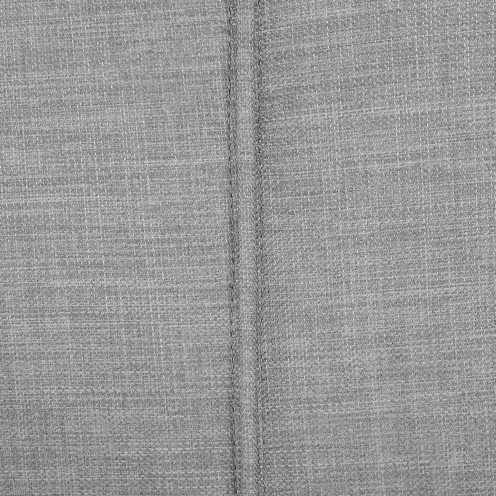 Letto Imbottito Grigio con Rete a Doghe Cuciture Decorative 180 x 200 cm