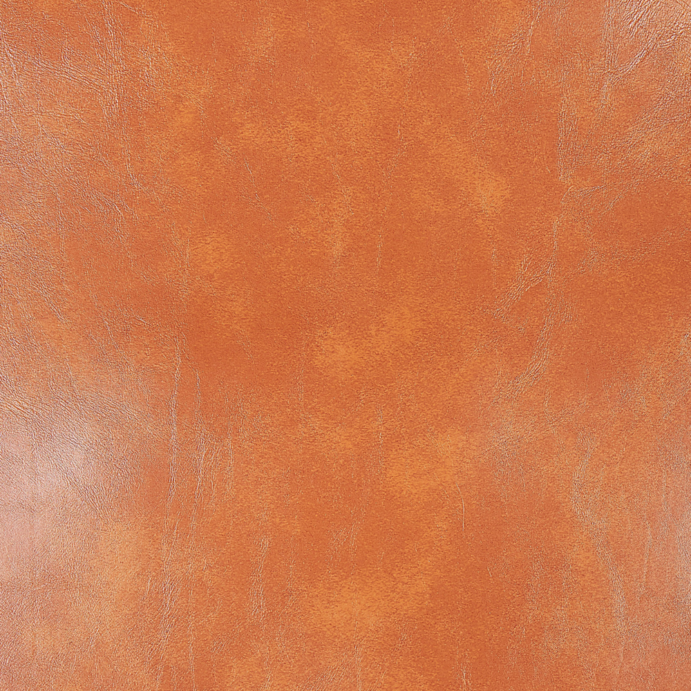 Divano in ecopelle marrone a 3 posti con sedile imbottito e gambe in metallo con schienale e cuscini