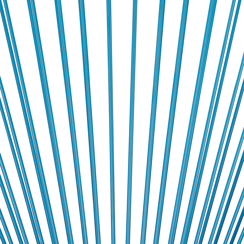 Sedia da Giardino rattan sintetico a Raggi Blu Resistente Agenti Atmosferici