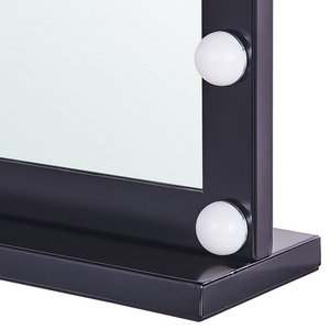 Specchio a LED Nero 50 x 60 cm in stile moderno bagno soggiorno