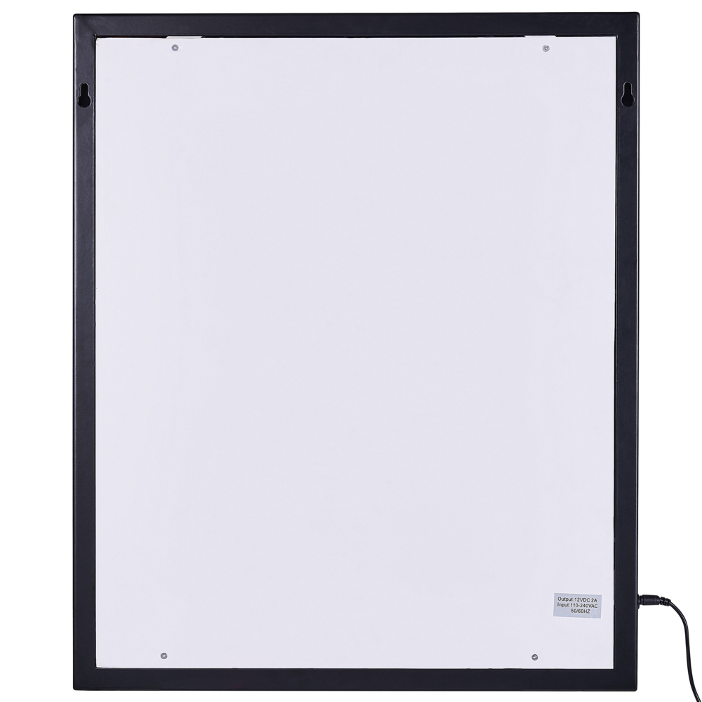 Specchio a LED da parete bianco 50 x 60 cm in stile moderno bagno soggiorno