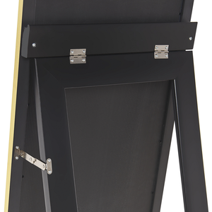 Specchio da terra in vetro dorato in materiale sintetico 40 x 140 cm con cornice decorativa dal design moderno