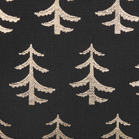 Set di 2 cuscini decorativi con alberi di Natale 45 x 45 cm nero