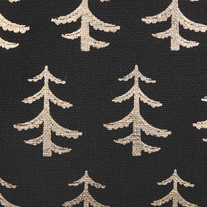 Set di 2 cuscini decorativi con alberi di Natale 45 x 45 cm nero