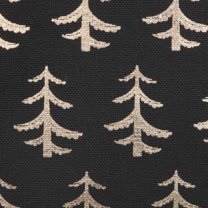 Set di 2 cuscini decorativi con alberi di Natale 45 x 45 cm nero