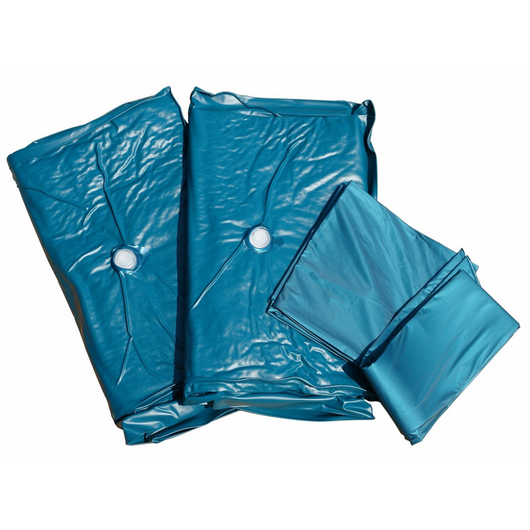 Set letto ad acqua con materasso 140 x 200 cm 2 scaldaletto coprimaterasso e struttura in schiuma
