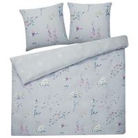 Set di biancheria da letto 240 x 220 cm in cotone a fiori moderno
