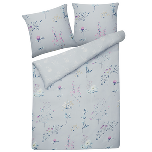 Set di biancheria da letto 155 x 200 cm in cotone a fiori moderno