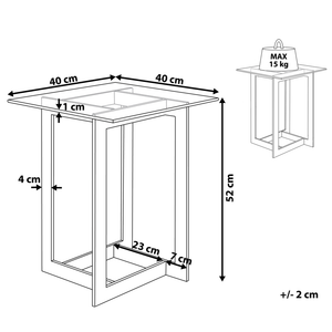 Tavolino Chiaro Trasparente dorato Quadrato Piano Tavolo In Metallo Base In Metallo Design Moderno
