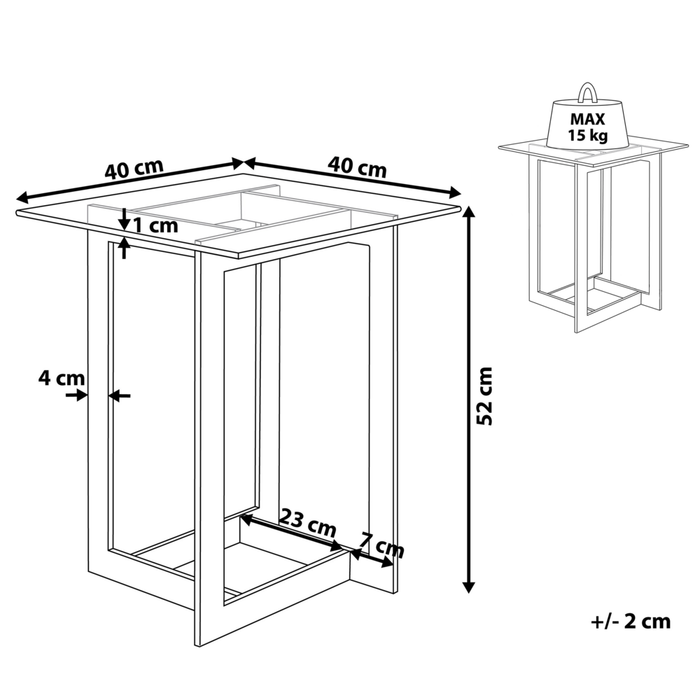 Tavolino Chiaro Trasparente dorato Quadrato Piano Tavolo In Metallo Base In Metallo Design Moderno