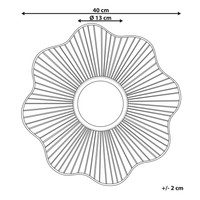Specchio a forma di fiore dorato 40 cm per soggiorno camera da letto