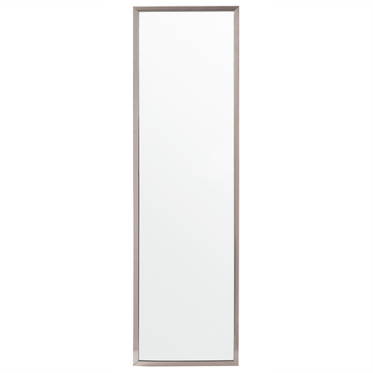 Specchio da pavimento con cornice argento 40 x 140 cm in stile moderno contemporaneo salotto camera da letto