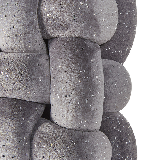 Morbido Cuscino a Forma di Nodo Decorazione Soggiorno 30 x 30 cm Blu