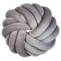 Morbido Cuscino decorativo a Forma di Nodo Grigio 30 x 30 cm camera da letto soggiorno