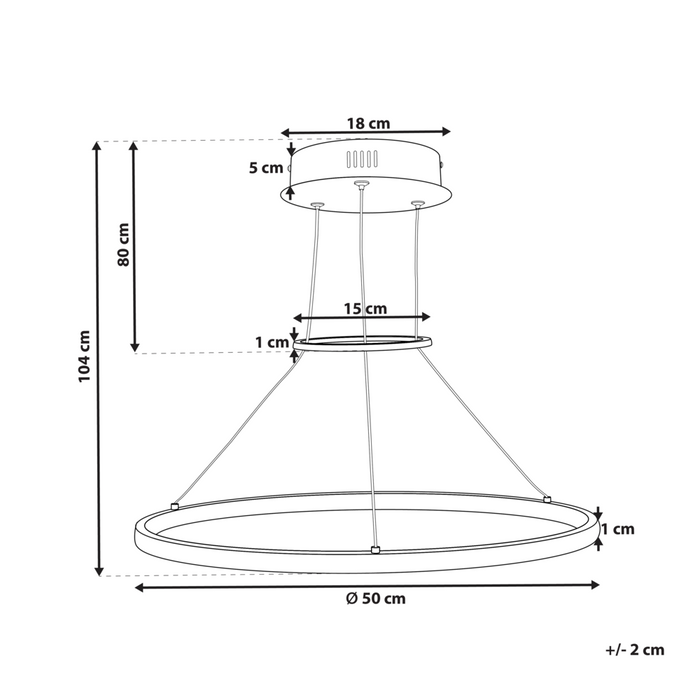 Moderna Lampada a Sospensione Illuminazione Integrata LED Anelli Lampada a Sospensione Rotonda in Metallo dorato