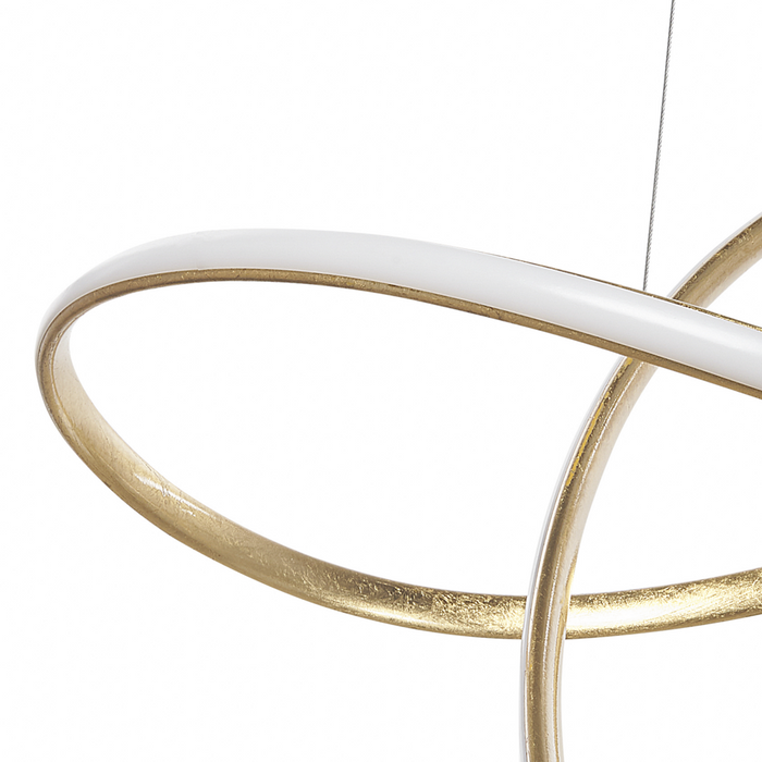 Moderna Lampada a Sospensione Illuminazione Integrata Luce LED Novità Nodo Forma Oro