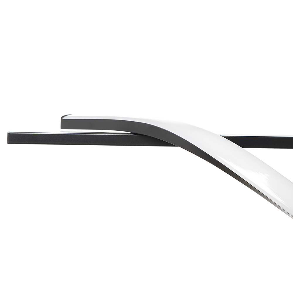 Lampada a Sospensione Moderna Integrata a Luce LED a Forma di Spirale in Metallo Nero