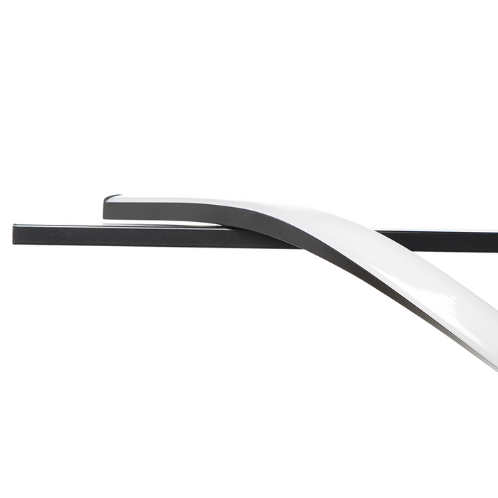 Lampada a Sospensione Moderna Integrata a Luce LED a Forma di Spirale in Metallo Nero