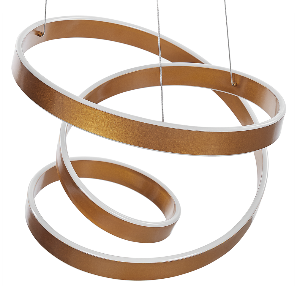 Lampada a sospensione moderna Illuminazione Lampada a LED integrata novità a forma di nodo oro