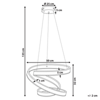 Lampada a sospensione moderna Illuminazione Lampada a LED integrata novità a forma di nodo oro