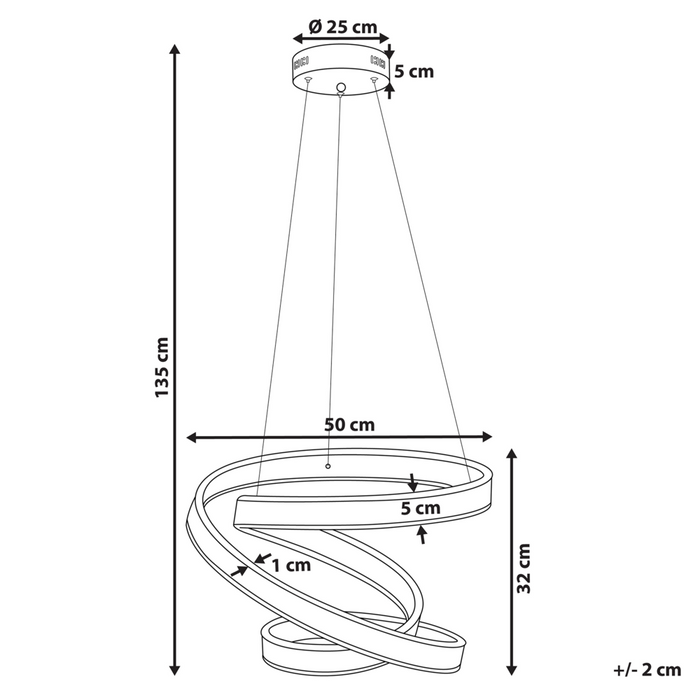 Lampada a sospensione moderna Illuminazione Lampada a LED integrata novità a forma di nodo oro