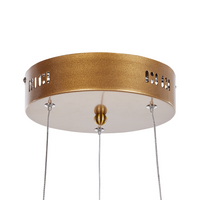 Lampada a sospensione moderna Illuminazione Lampada a LED integrata novità a forma di nodo oro