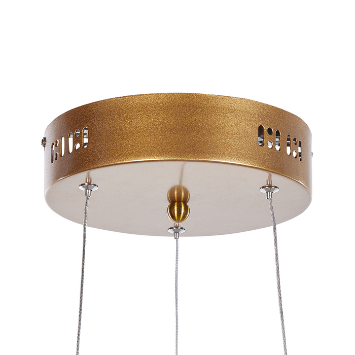 Lampada a sospensione moderna Illuminazione Lampada a LED integrata novità a forma di nodo oro