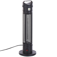 Stufa elettrica da esterno colore nero 1000 W freestanding portatile esterno giardino patio