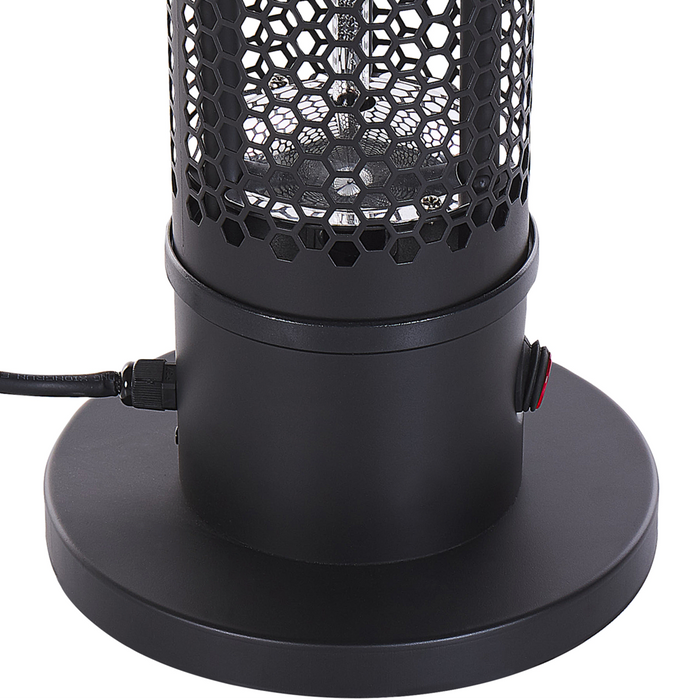 Stufa elettrica da esterno colore nero 1000 W freestanding portatile esterno giardino patio