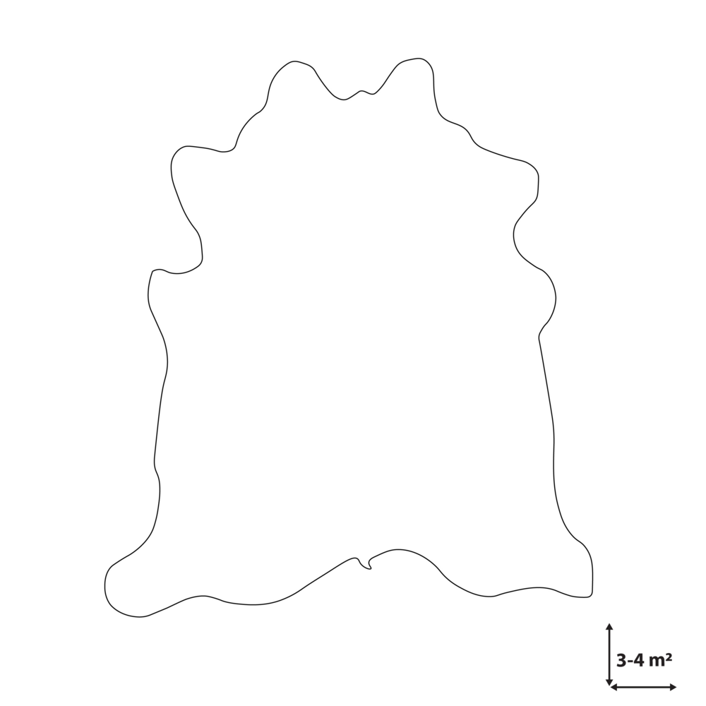 Tappeto in vera pelle di mucca marrone e bianco 3-4 mÂ² rustico brasiliano