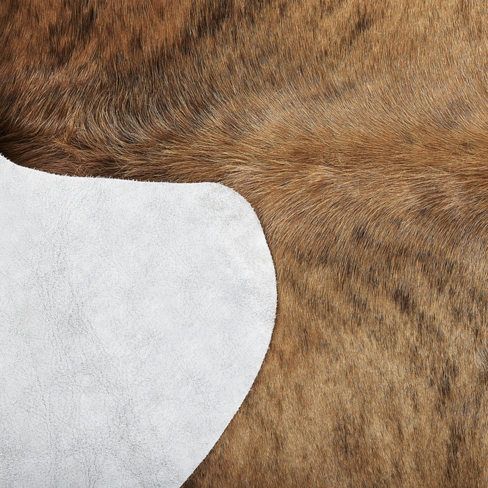 Tappeto in vera pelle di mucca marrone chiaro 3-4 m² rustico brasiliano