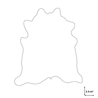 Tappeto in vera pelle di mucca marrone chiaro 3-4 m² rustico brasiliano