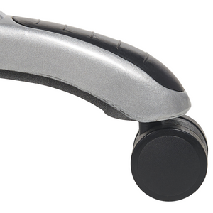 Poltrona da ufficio massaggiante riscaldata con seduta in pelle sintetica beige