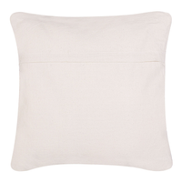 Cuscino boho in cotone con motivo geometrico 45 x 45 cm beige e blu