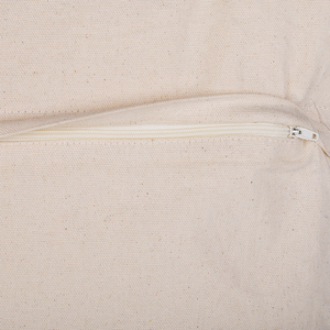 Cuscino boho in cotone con motivo geometrico 45 x 45 cm beige e blu