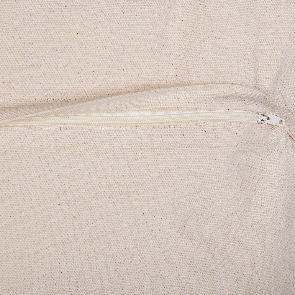 Cuscino motivo geometrico nappe 45 x 45 cm di colore beige e nero in stile boho