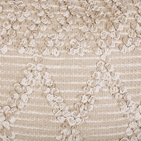 Set di 2 cuscini stile boho beige cotone motivo geometrico 45 x 45 cm accessori soggiorno