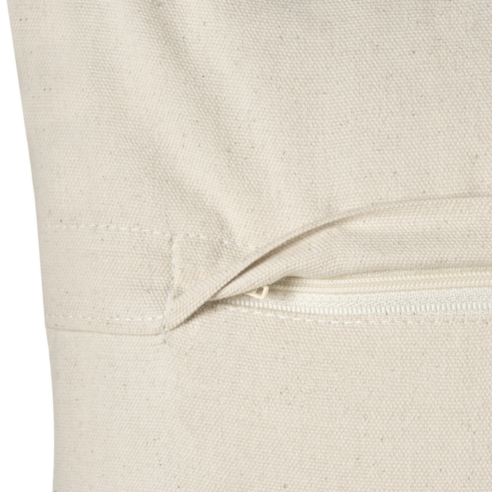 Set di 2 cuscini decorativi beige e blu in cotone 45 x 45 cm Modello geometrico fatto a mano fodera rimovibile con imbottitura stile boho