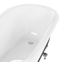 Vasca da Bagno Freestanding in Acrilico Sanitario Bianco 170 x 80 cm