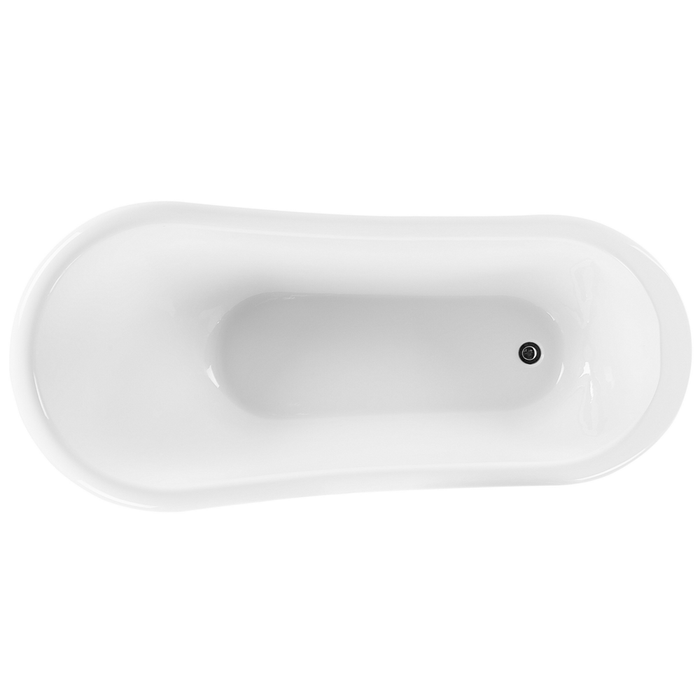 Vasca da Bagno Freestanding in Acrilico Sanitario Rosso 170 x 80 cm